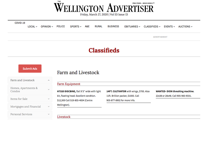 Wellington Advertiser
